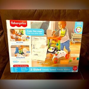 Fisher-Price Baby & Toddler Toy 2-Sided Steady Speed Panda Walker